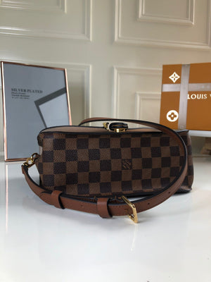 Louis Vuitton N40148 LV Trendy Crossbody Bag Damier Ebene Beige - Default Title - View 4