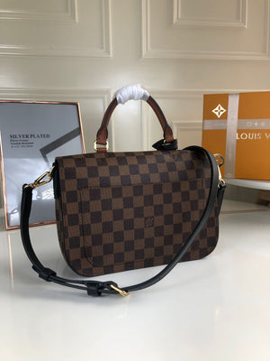 Louis Vuitton N40148 LV Trendy Crossbody Bag Damier Ebene Black - Default Title - View 3