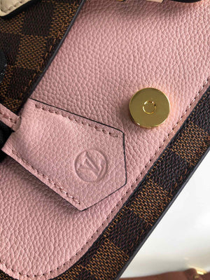 Louis Vuitton N40148 LV Trendy Crossbody Bag Damier Ebene Pink - Default Title - View 6