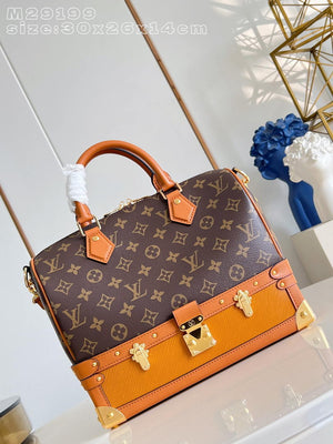 Louis Vuitton Speedy 30 Bag LV M29199 Monogram Brown - Default Title - View 2