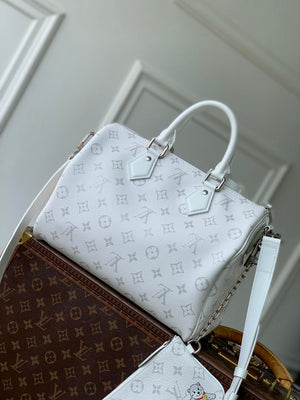 Louis Vuitton Speedy 30 Soft Bag LV M27144 Monogram White - Default Title - View 3