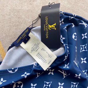Louis Vuitton Women's LV ESCALE BIKINI TOP 1A7SFU Navy - luxibagsmall