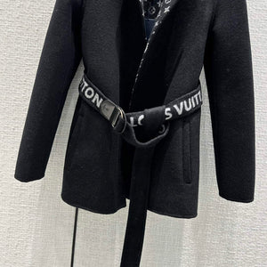 LV 1AA8SY Louis Vuitton Women's Fashion Clothing Wrap Coat L55723 - S - View 5