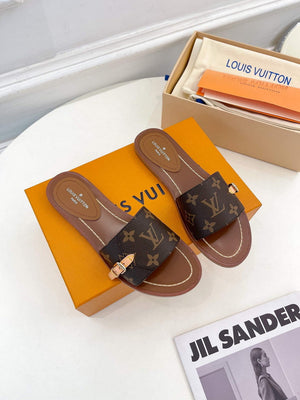 LV 1AAC3Y Louis Vuitton Lock It Flat Mules L99039 - 35 - View 1