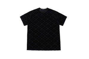 LV 1AAU5B Louis Vuitton Explosive style velvet Men Women's T-shirt L56221 - S - View 1