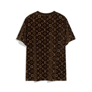 LV 1AAU5B Louis Vuitton Explosive style velvet Men Women's T-shirt L56224 - S - View 2