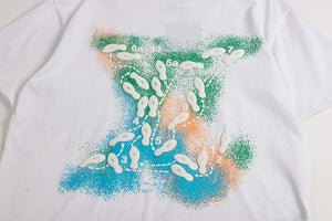 LV 1AAU5B Louis Vuitton Print Cotton Jersey Men Women's T-shirt L56207 - S - View 3
