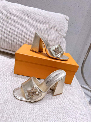 LV 1AB1JL Louis Vuitton Women's Shake Mules heel 9.5cm L68254 - 35 - View 5