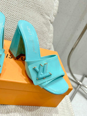 LV 1AB1JL Louis Vuitton Women's Shake Mules heel 9.5cm L68255 - 35 - View 9
