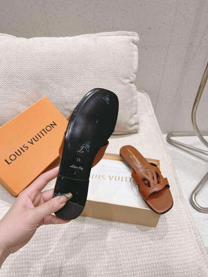 LV 1ABP20 Louis Vuitton LV Isola Flat Mules L66398 - US 4=Euro 35 - View 9