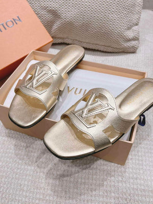 LV 1ABP20 Louis Vuitton LV Isola Flat Mules L66404 - US 4=Euro 35 - View 4