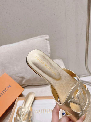 LV 1ABP20 Louis Vuitton LV Isola Flat Mules L66404 - US 4=Euro 35 - View 9