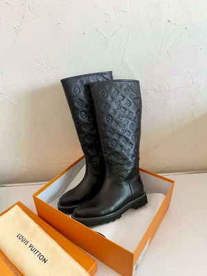 LV 1ADD2Q Louis Vuitton Territory Flat High Boot L88290 - Euro 35=US 4 - View 3