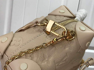 LV M45394 Louis Vuitton Petite Malle Souple Bag M45393 Leather Cream - luxibagsmall