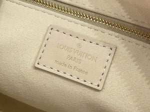 LV M45394 Louis Vuitton Petite Malle Souple Bag M45393 Leather Cream - luxibagsmall
