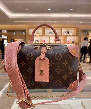 LV M45531 Louis Vuitton Petite Malle Souple Bag M45571 Monogram Pink - luxibagsmall