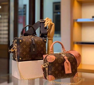 LV M45531 Louis Vuitton Petite Malle Souple Bag M45571 Monogram Pink - luxibagsmall