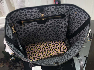 LV M45818 Louis Vuitton Neverfull MM Monogram Bag M45819 Black - Default Title - View 8