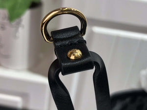 LV M45818 Louis Vuitton Neverfull MM Monogram Bag M45819 Black - Default Title - View 9