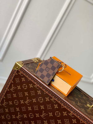 LV M01478 Louis Vuitton LV Chocolate Bar Figurine Key Holder and Bag Charm Brown grid - Default Title - View 1