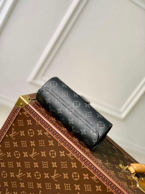 LV M10145 Louis Vuitton Etui Bijoux Jewellery Case Black Monogram coated canvas - Default Title - View 4