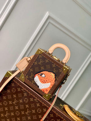 LV M11206 Louis Vuitton Mini Square Trunk Dalmatien Brown - Default Title - View 1