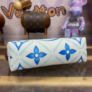 LV M11239 Louis Vuitton Pochette Cosm¨¦tique PM Bag Blue - Default Title - View 4