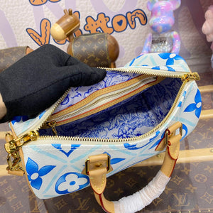 LV M11264 Louis Vuitton Speedy Bandouliere 25 Bag Lagoon Blue - Default Title - View 9