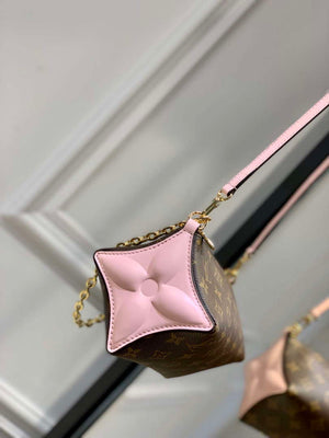LV M11303 Louis Vuitton Bloom Pouch Bag Rose Jasmin Pink - Default Title - View 2