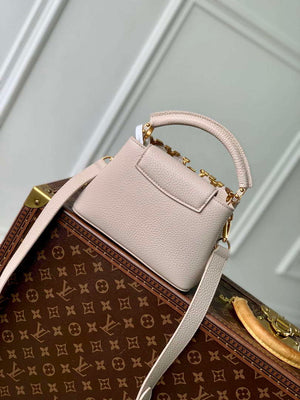 LV M11341 Louis Vuitton Capucines Mini Bag Galet Gray - Default Title - View 3