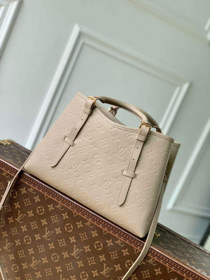 LV M11463 Louis Vuitton Babylone Tote MM Bag Tourterelle Grey - Default Title - View 3