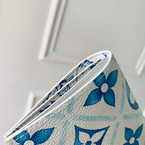 LV M11457 Louis Vuitton LV By The Pool Zippy Passport Cover Other Monogram Canvas Blue - Default Title - View 7