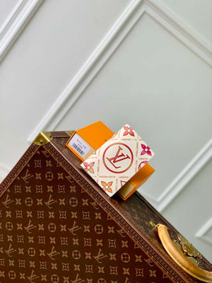 LV M11457 Louis Vuitton LV By The Pool Zippy Passport Cover Other Monogram Canvas Coral - Default Title - View 1