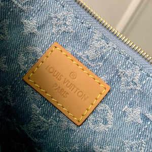 LV M11462 Louis Vuitton CarryAll PM Bag Sky Blue Denim - Default Title - View 6