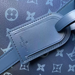 LV M11558 Louis Vuitton Keepall Bandouliere 55 Travel Bag Monogram Navy Blue - Default Title - View 5