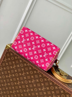 LV M11562 Louis Vuitton Speedy P9 Bandouliere 25 Monogram Bag Rose Red - Default Title - View 5