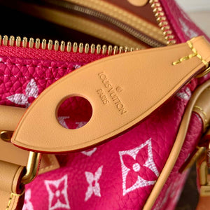 LV M11562 Louis Vuitton Speedy P9 Bandouliere 25 Monogram Bag Rose Red - Default Title - View 9