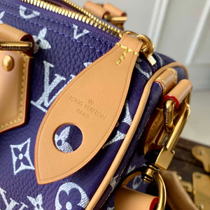 LV M11562 Louis Vuitton Speedy P9 Bandouliere 25 Monogram Bag Purple - Default Title - View 6