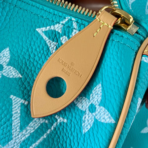LV M11564 Louis Vuitton Speedy P9 Bandouliere 40 Bag Monogram Leather Lake Blue - Default Title - View 8