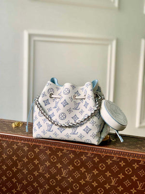 LV M11736 Louis Vuitton Bella Bucket Bag White/Blue - Default Title - View 1