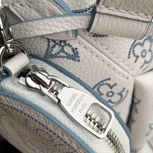 LV M11736 Louis Vuitton Bella Bucket Bag White/Blue - Default Title - View 7