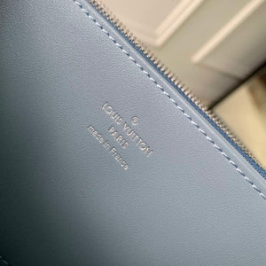 LV M11745 Louis Vuitton Zippy Wallet White Blue - Default Title - View 8