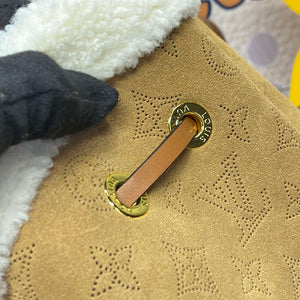 LV M11839 Louis Vuitton Bella Handbag Suede leather Bag Beige - Default Title - View 10