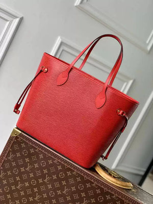 LV M12755 Louis Vuitton Neverfull MM Bag Epi Leather Red - Default Title - View 1