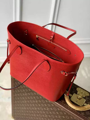 LV M12755 Louis Vuitton Neverfull MM Bag Epi Leather Red - Default Title - View 9
