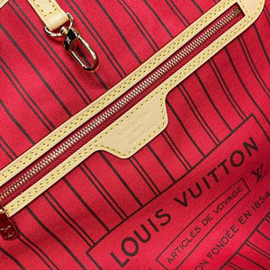 LV M12096 Louis Vuitton Reversible Neverfull Inside Out MM Handbag Red - Default Title - View 15
