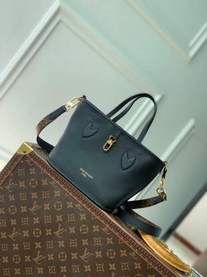 LV M12099 Louis Vuitton Reversible Neverfull Bandouliere Inside Out BB Handbag Black - Default Title - View 4