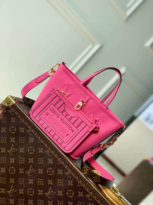 LV M12106 Louis Vuitton Neverfull Bandouliere Inside Out BB Handbag Rose - Default Title - View 5