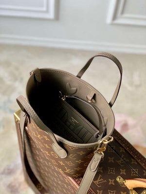 LV M12109 Louis Vuitton Neverfull Bandouliere Inside Out BB Handbag Gray - Default Title - View 14