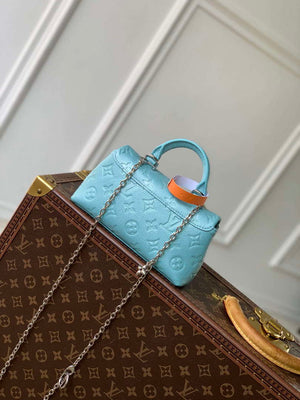 LV M12211 Louis Vuitton Nano Madeleine Bag Azur Frost - Default Title - View 3